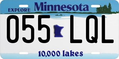 MN license plate 055LQL