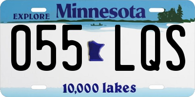 MN license plate 055LQS