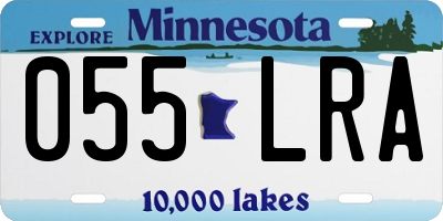 MN license plate 055LRA