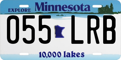 MN license plate 055LRB