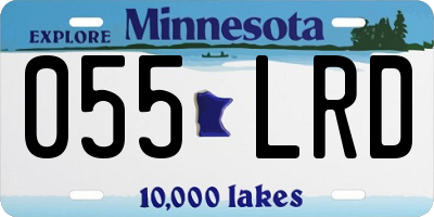 MN license plate 055LRD