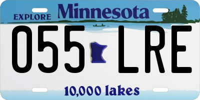 MN license plate 055LRE
