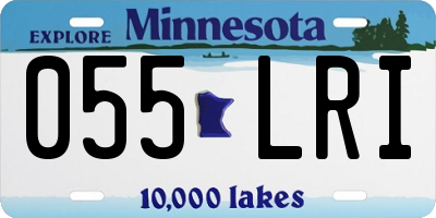 MN license plate 055LRI