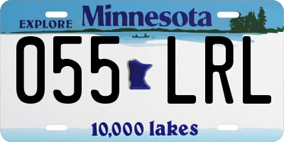 MN license plate 055LRL