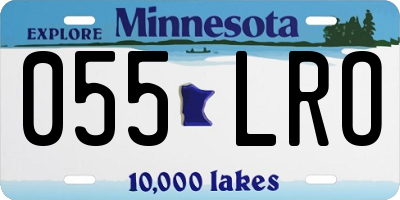 MN license plate 055LRO