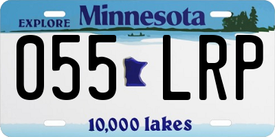 MN license plate 055LRP
