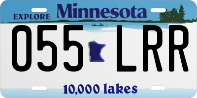MN license plate 055LRR