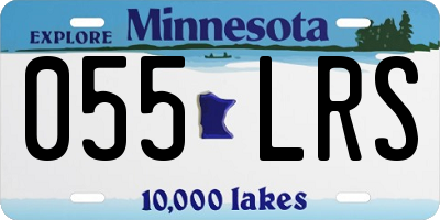 MN license plate 055LRS