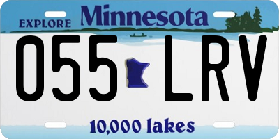 MN license plate 055LRV