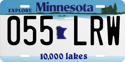 MN license plate 055LRW