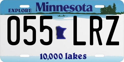 MN license plate 055LRZ