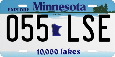 MN license plate 055LSE