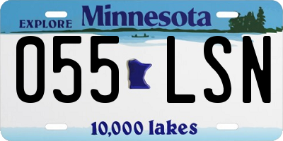 MN license plate 055LSN