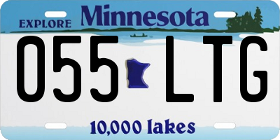 MN license plate 055LTG