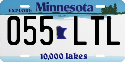 MN license plate 055LTL