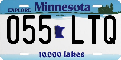MN license plate 055LTQ