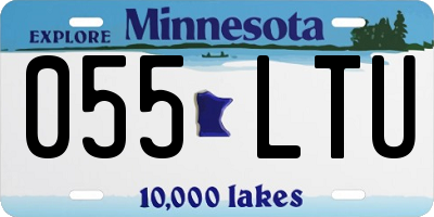 MN license plate 055LTU