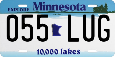 MN license plate 055LUG