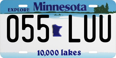 MN license plate 055LUU