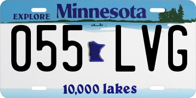 MN license plate 055LVG