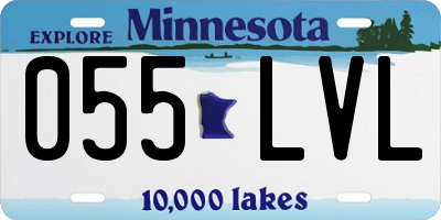 MN license plate 055LVL