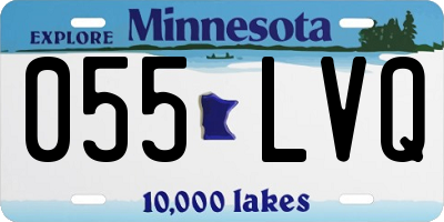 MN license plate 055LVQ