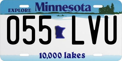MN license plate 055LVU