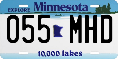 MN license plate 055MHD