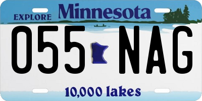 MN license plate 055NAG