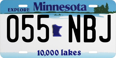 MN license plate 055NBJ