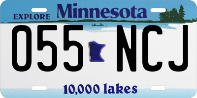 MN license plate 055NCJ