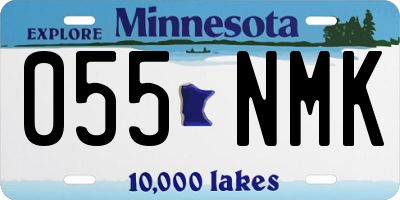 MN license plate 055NMK