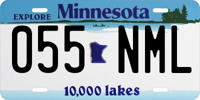 MN license plate 055NML