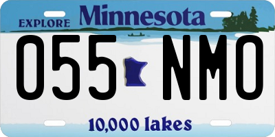MN license plate 055NMO