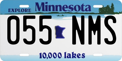 MN license plate 055NMS