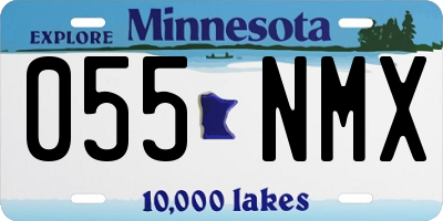 MN license plate 055NMX