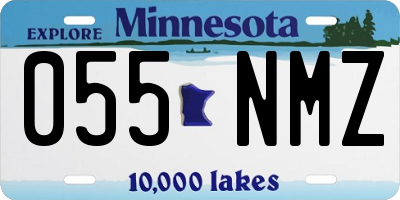 MN license plate 055NMZ