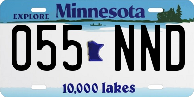 MN license plate 055NND