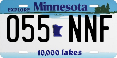 MN license plate 055NNF