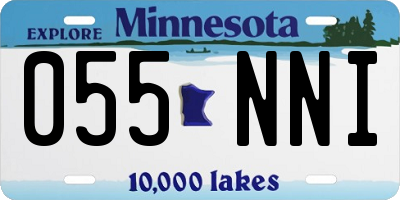 MN license plate 055NNI
