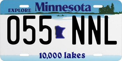 MN license plate 055NNL