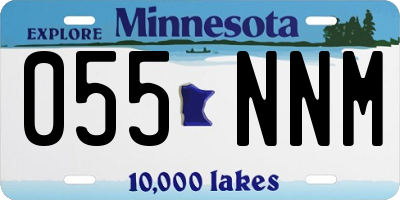MN license plate 055NNM
