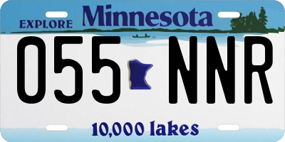 MN license plate 055NNR