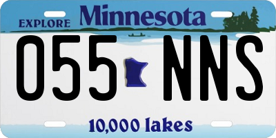 MN license plate 055NNS