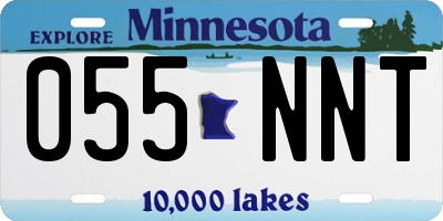 MN license plate 055NNT