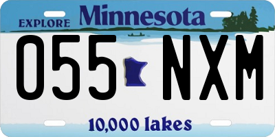 MN license plate 055NXM