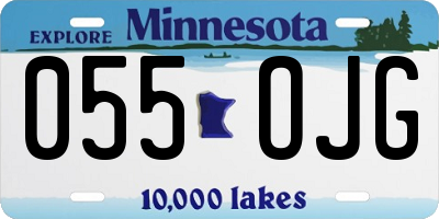MN license plate 055OJG