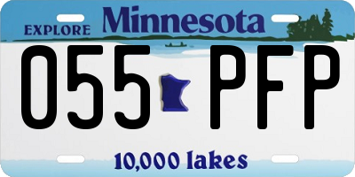 MN license plate 055PFP