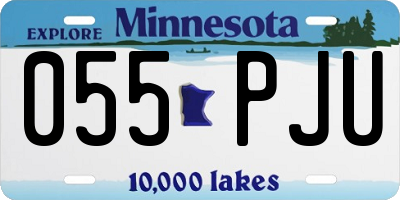 MN license plate 055PJU