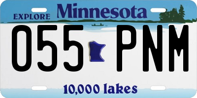 MN license plate 055PNM
